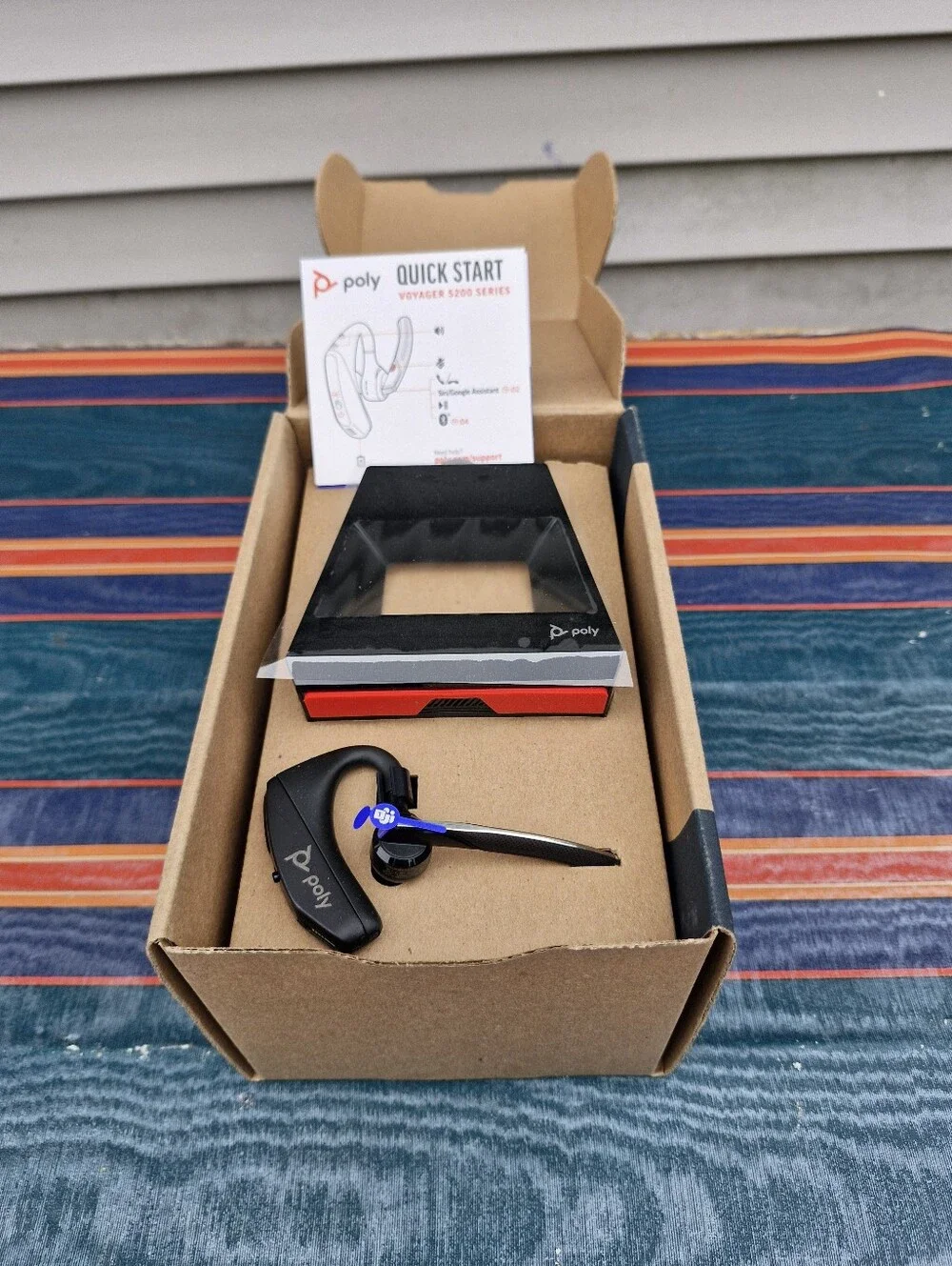 Poly Voyager 5200 Office Bluetooth Headset 2-Way Base Microsoft Teams
